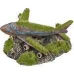 Decoration Kozma Dark brown Green Airplane