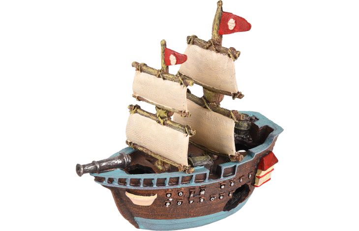 Flamingo Decoratie Ropa Bruin Meerkleurig Piratenboot