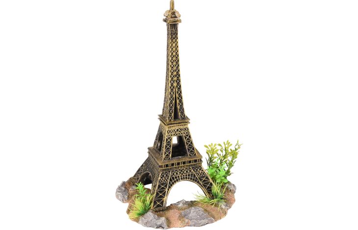 Flamingo Decoratie Statua Goud Meerkleurig Eiffeltoren