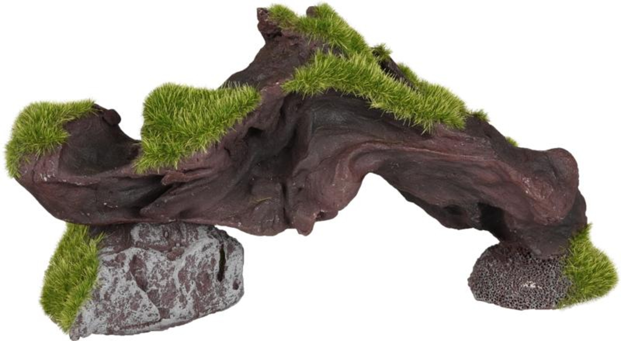 Flamingo Decorazione Kozma Verde Marrone Ceppo di albero