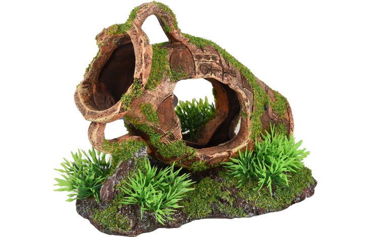 Flamingo Decoratie Moza Bruin Groen Kruik Plant