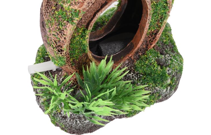 Flamingo Decoratie Moza Bruin Groen Kruik Plant