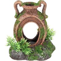 Flamingo Decoratie Moza Bruin Groen Kruik Plant