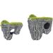 Decoratie Krag Grijs Rots Mos