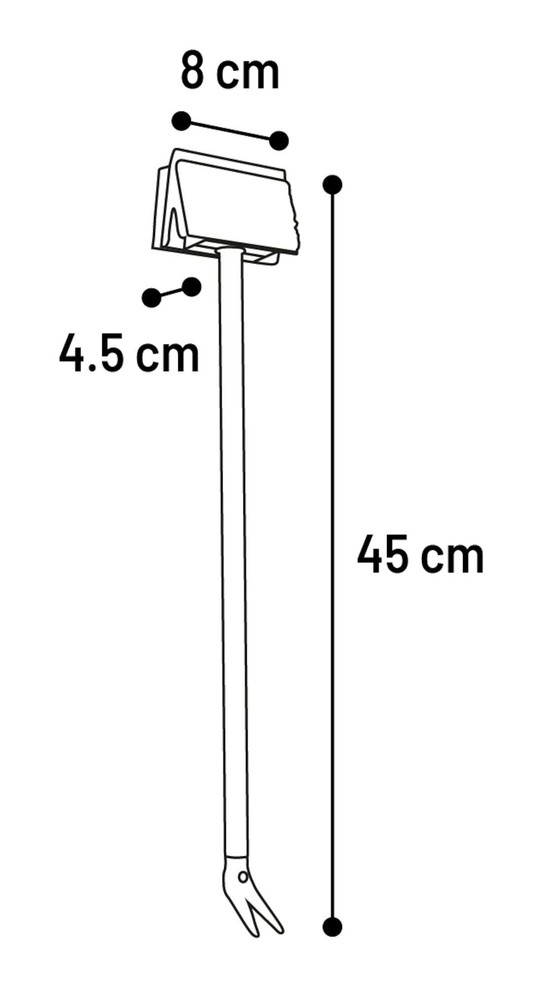 Flamingo Cleaning brush Bob for aquarium White