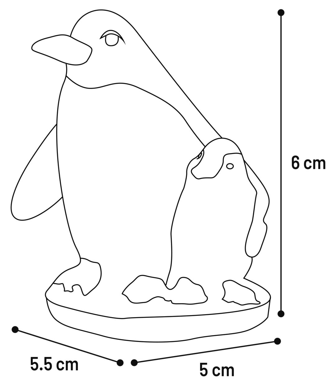 Flamingo Decoration Frankie Black Penguin