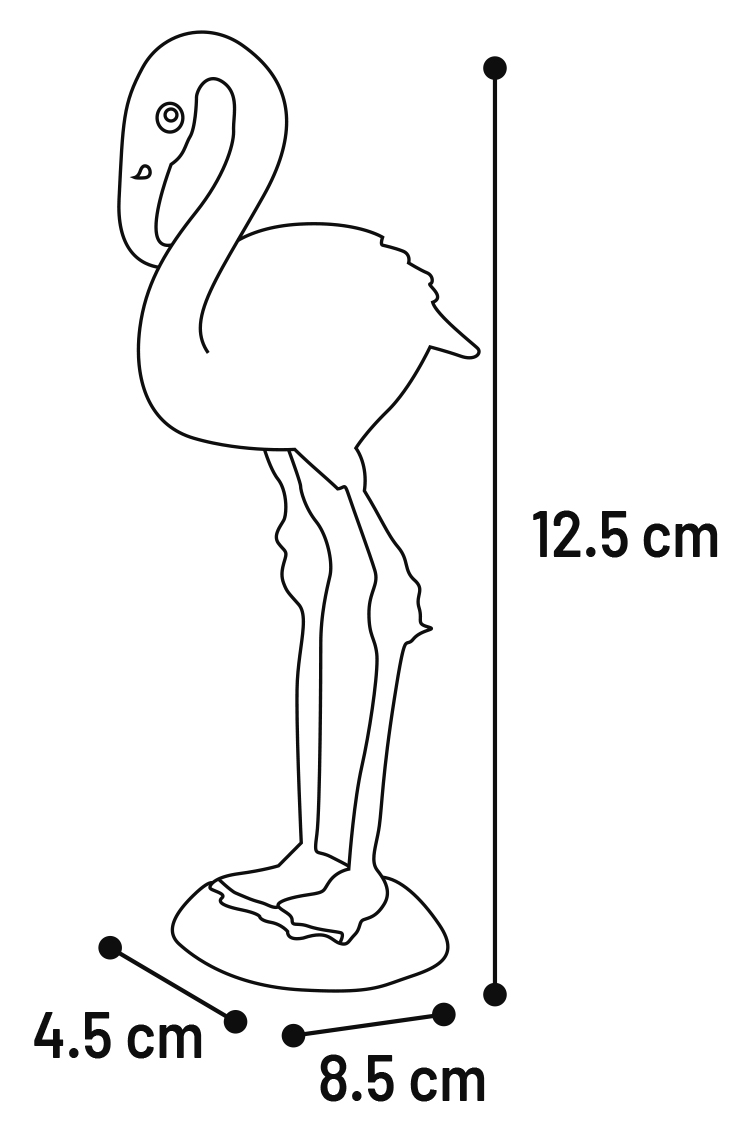 Flamingo Dekoration Ernie Rosa Flamingo