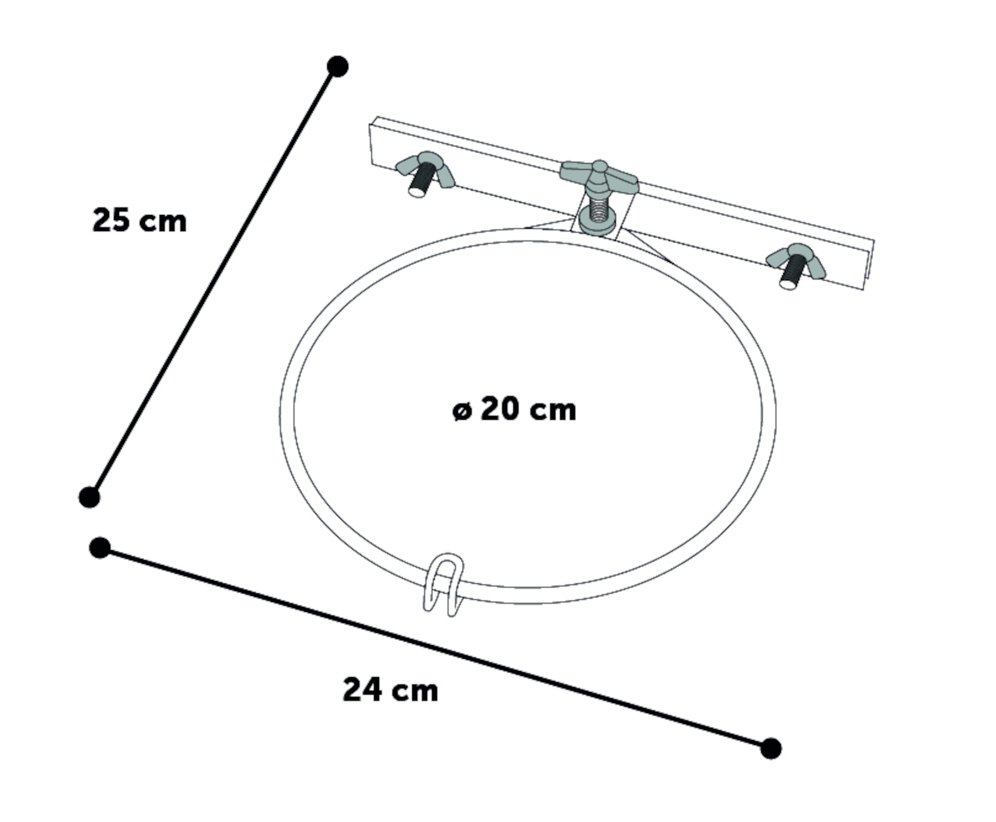 Flamingo Wall and bench holder Single Bryan Silver