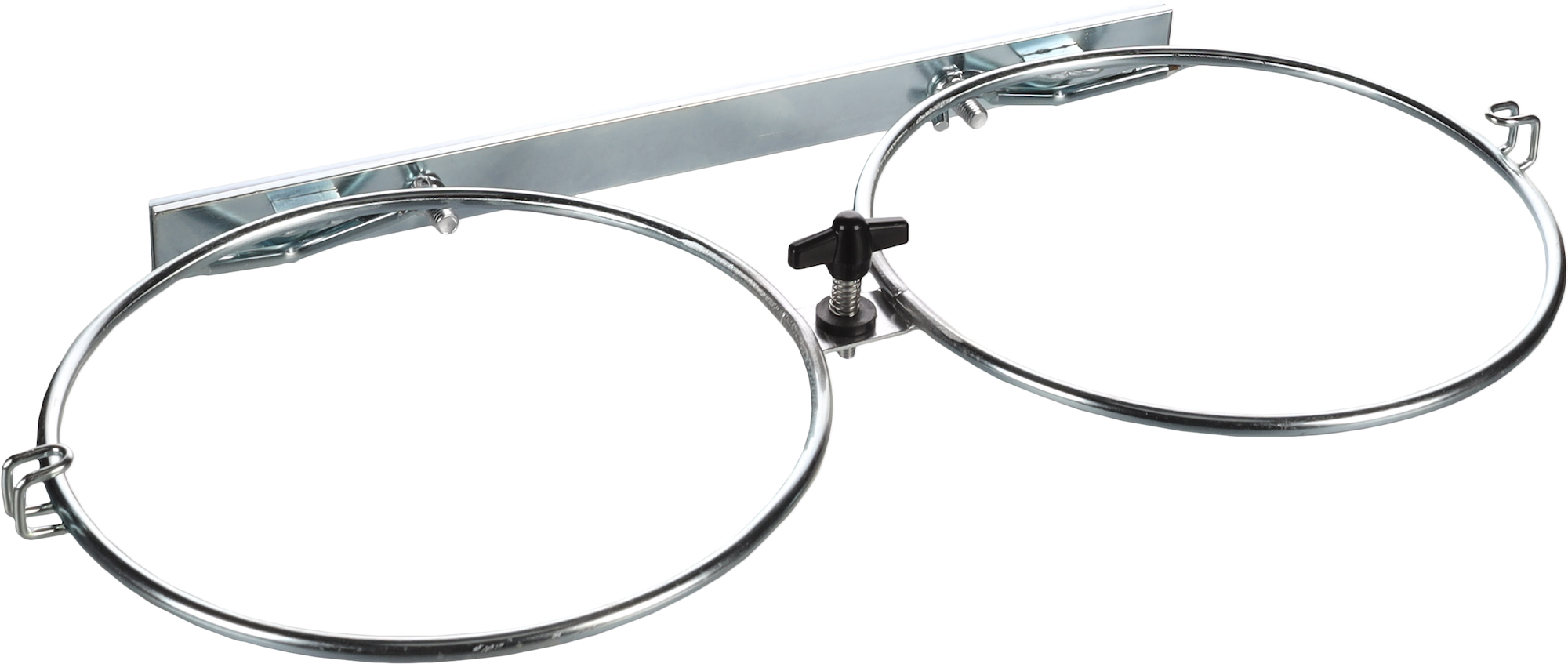 Flamingo Wall and bench holder Double Bruce Silver