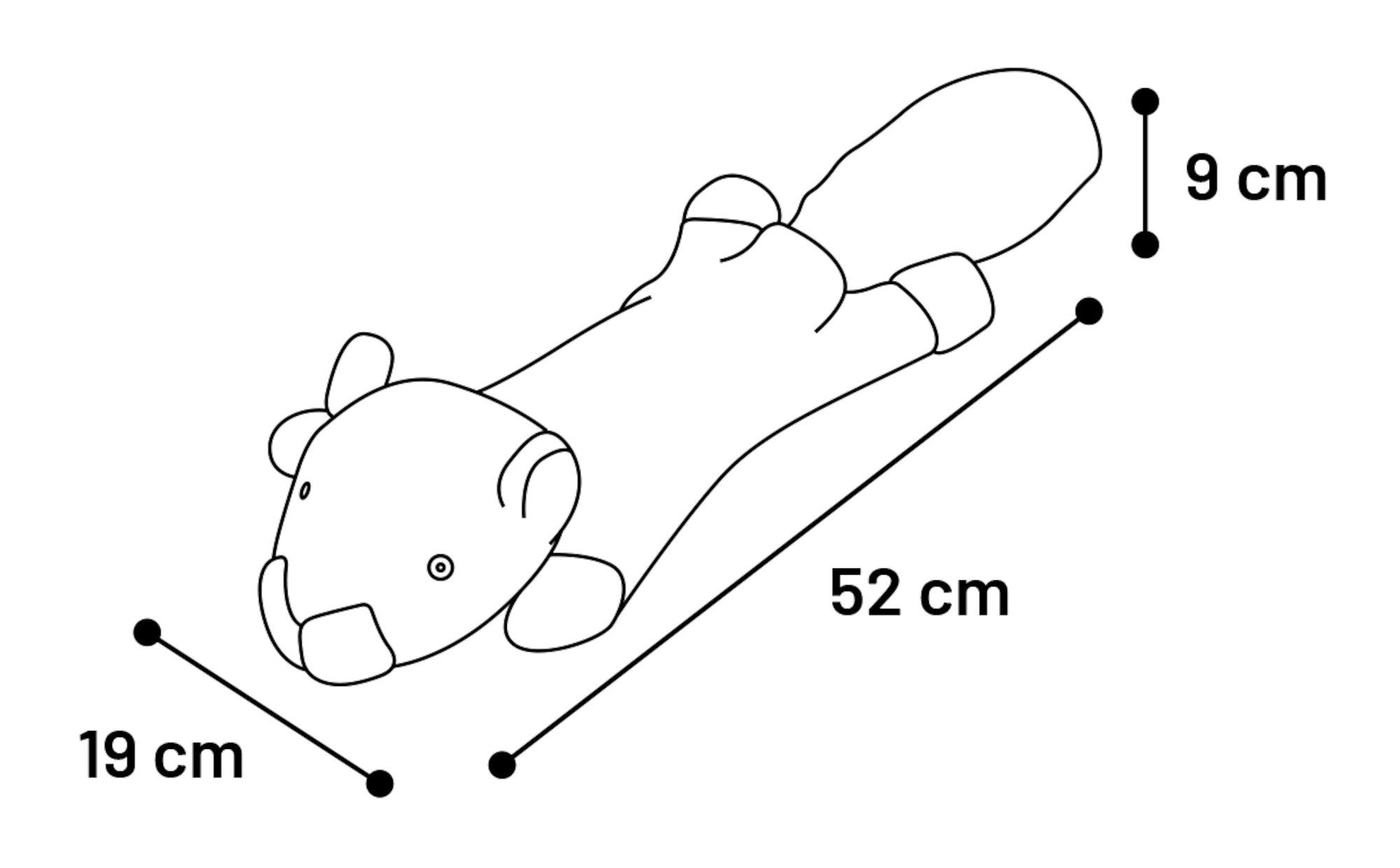 Flamingo Speelgoed Calafate Vos & Bever & Wasbeer Meerdere kleuren