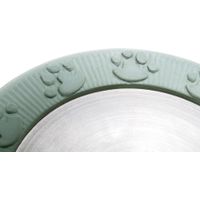 Flamingo Ciotola per cibo e acqua Selecta Rotondo Azzurro & Argento