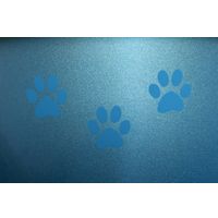 Flamingo Ciotola per cibo e acqua Selecta Rotondo Azzurro & Argento