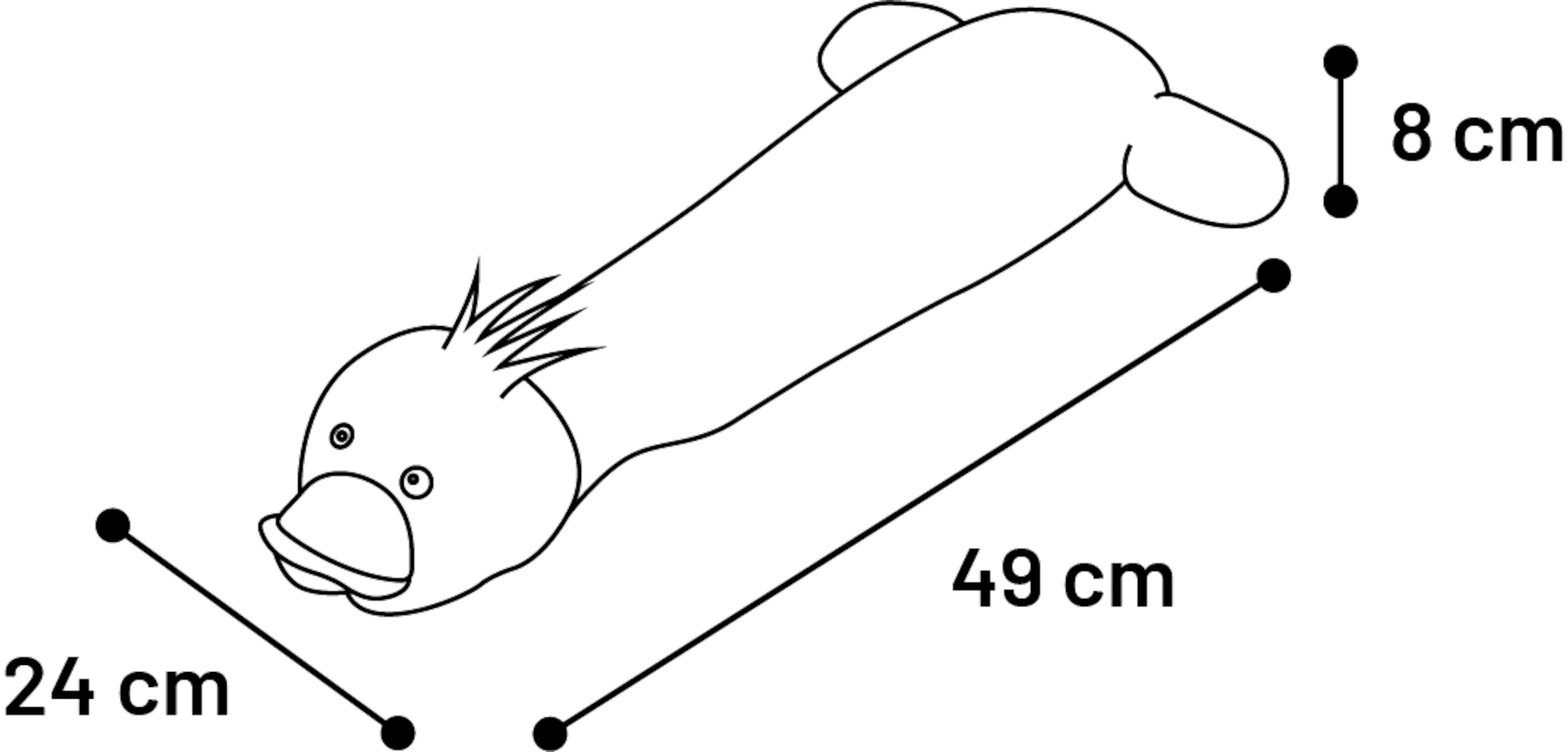 Flamingo Toy Shaky Duck Yellow