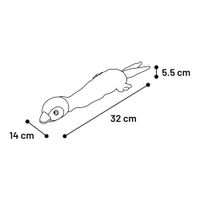 Flamingo Spielzeug Shaky Ente Orange