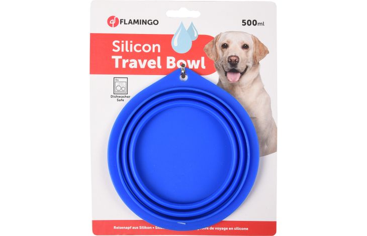 Flamingo Futter- und Trinknapf Falda Rund Blau