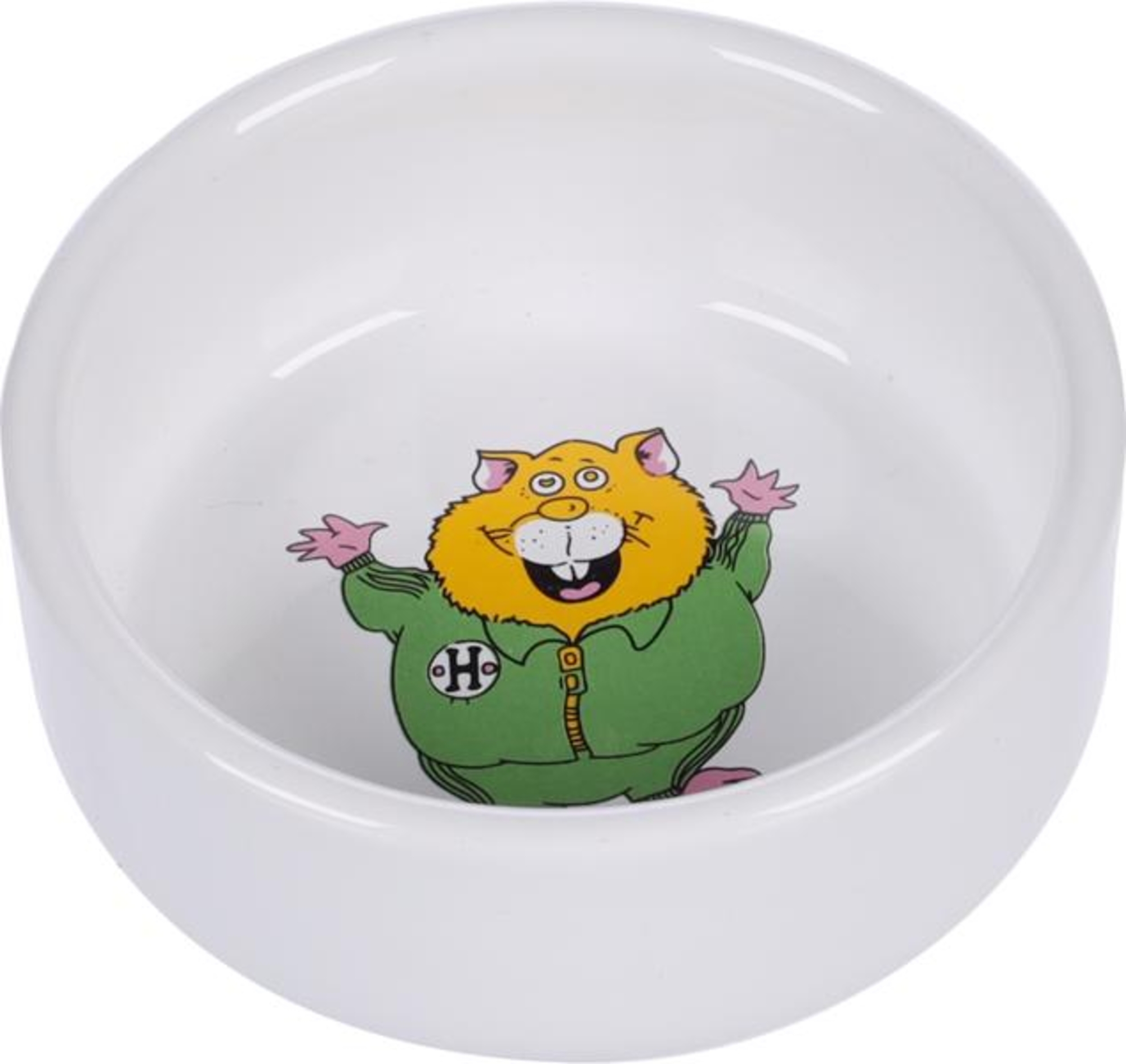 Flamingo Futter- und Trinknapf Hamster Marmo Rund Weiß