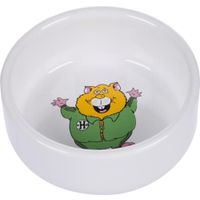 Flamingo Futter- und Trinknapf Hamster Marmo Rund Weiß