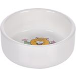 Feeding and drinking bowl Hamster Marmo Round White