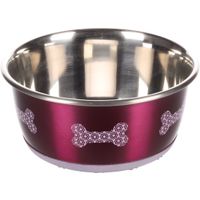 Flamingo Eet- en drinkpot Selecta Rond Roze & Zilver