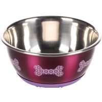 Flamingo Eet- en drinkpot Selecta Rond Roze & Zilver