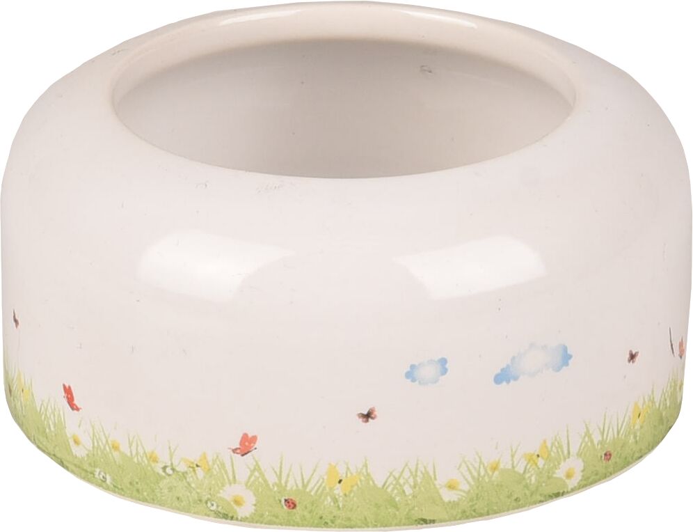 Flamingo Feeding and drinking bowl Kiki Round White
