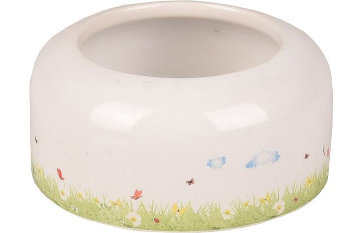 Flamingo Feeding and drinking bowl Kiki Round White