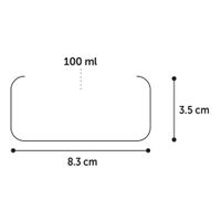 Flamingo Feeding and drinking bowl Kiki Round White