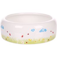 Flamingo Feeding and drinking bowl Kiki Round White
