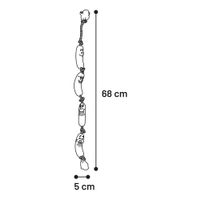 Flamingo Toy Nicholas Sausage with rope Brown