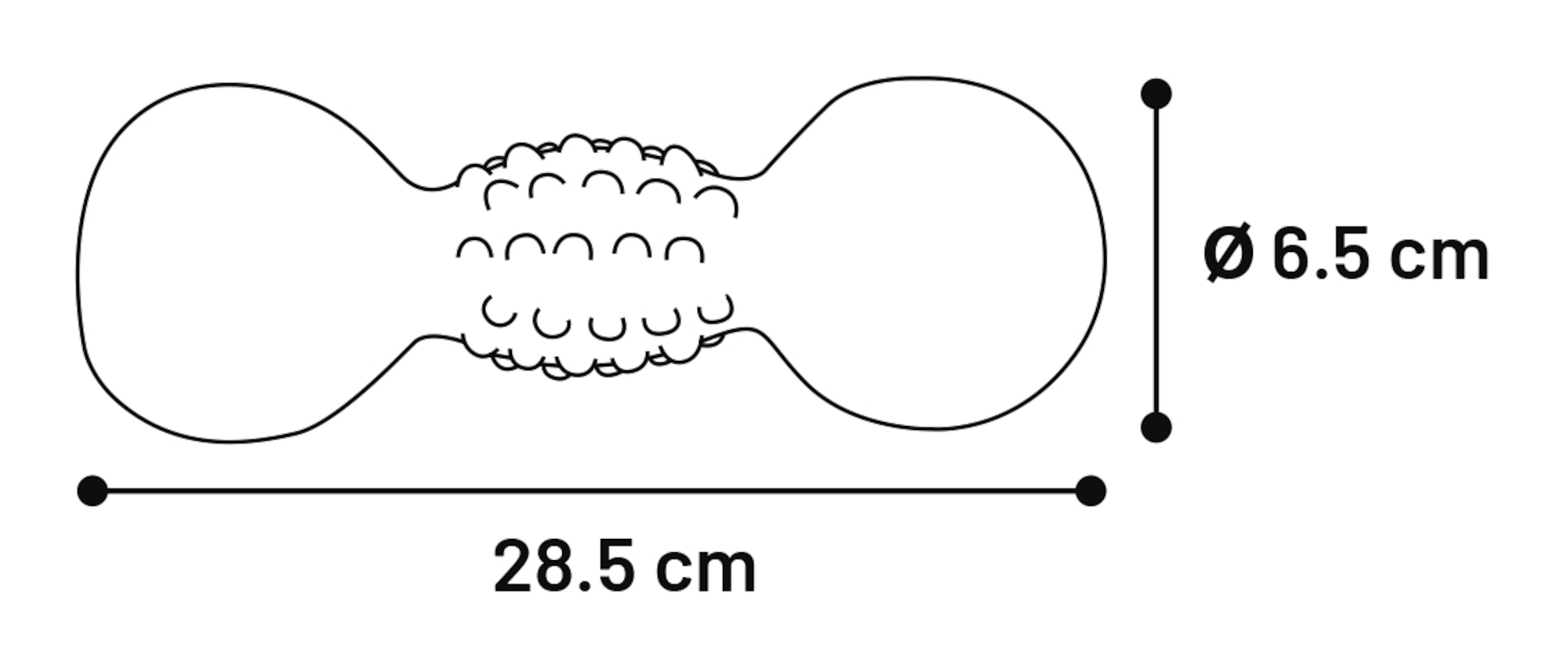 Flamingo Toy Daniel Dumbbell Black