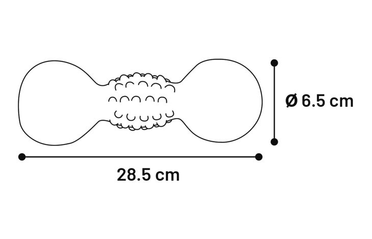 Flamingo Toy Daniel Dumbbell Black