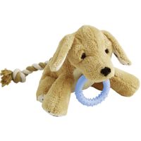 Flamingo Speelgoed Puppy Basti Hond met touw Meerdere kleuren