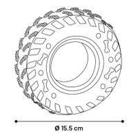 Flamingo Toy Ruffus Tyre Black