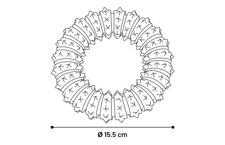 Flamingo Toy Ruffus Ring with vanilla flavour