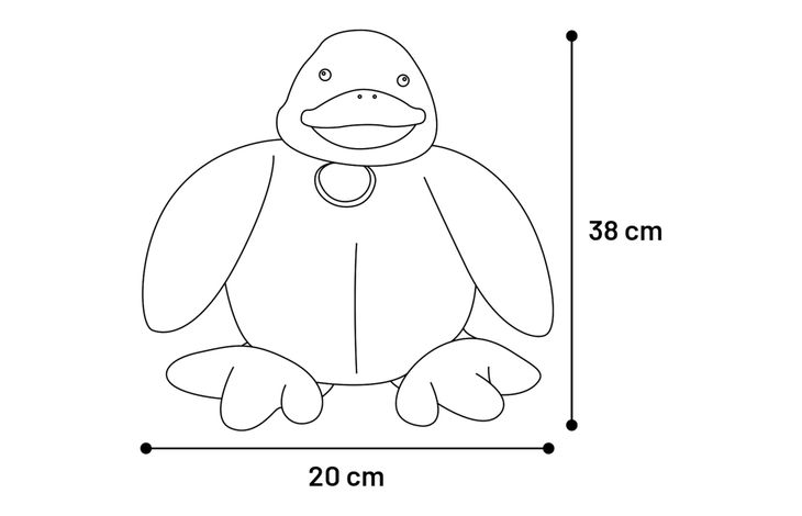 Flamingo Spielzeug Ferdinand Ente Creme