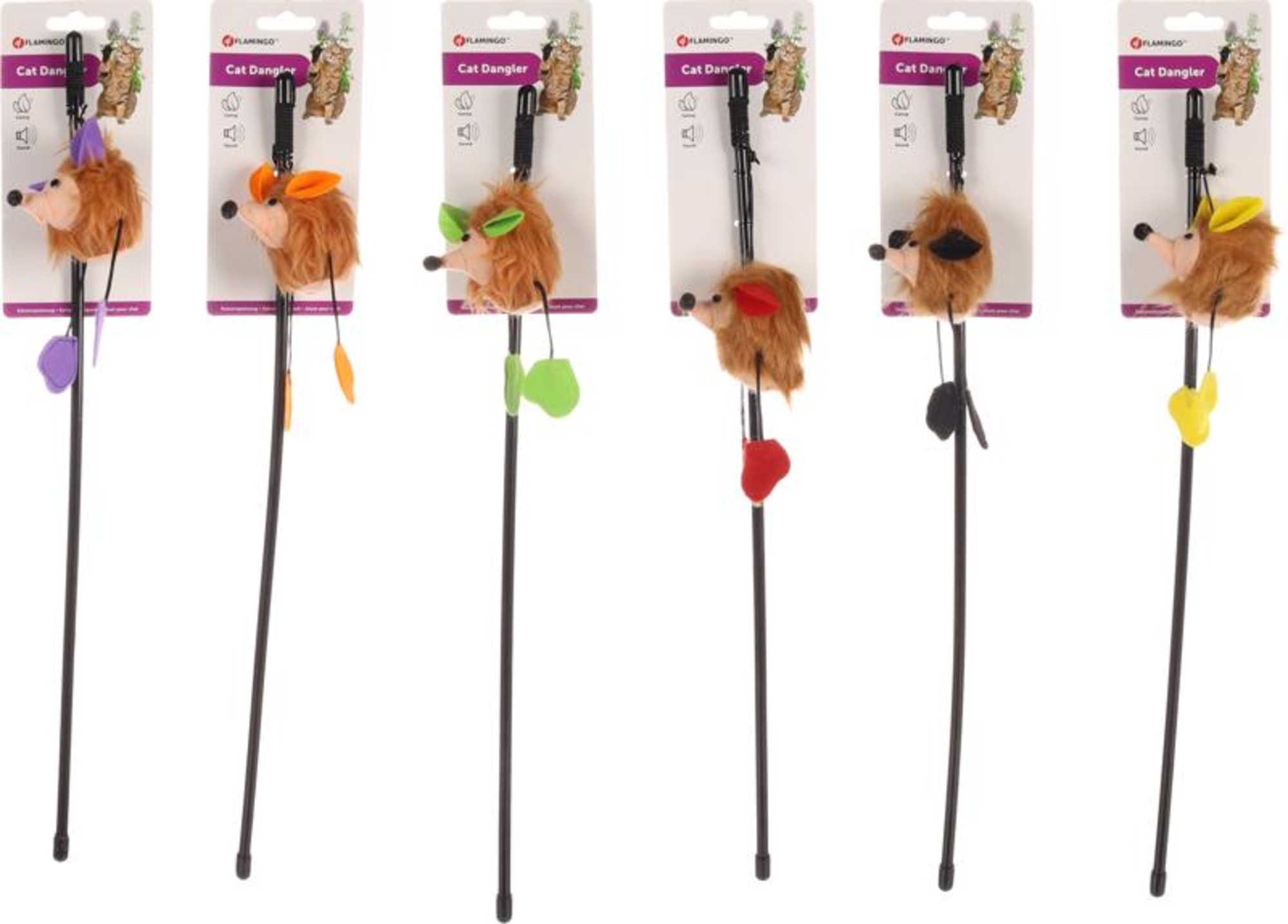 Flamingo Toy Lena Dangler Hedgehog Multiple colours