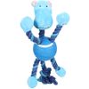 Spielzeug Joy Giraffe Affe Nilpferd Mit ball Mit Seil Mehrere Ausführungen Nilpferd Blau, Hellblau 