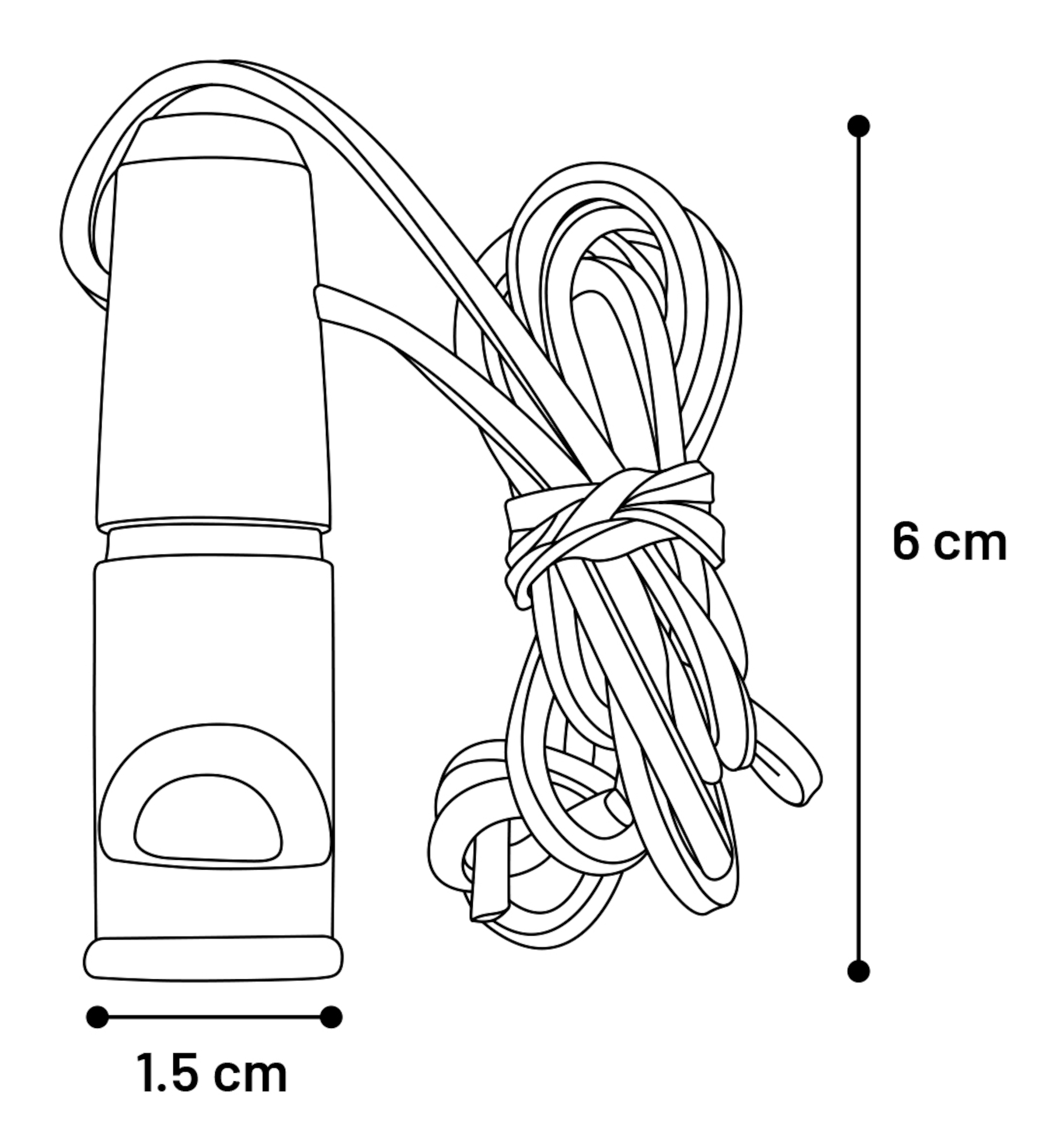 Flamingo Dog whistle Rada Black