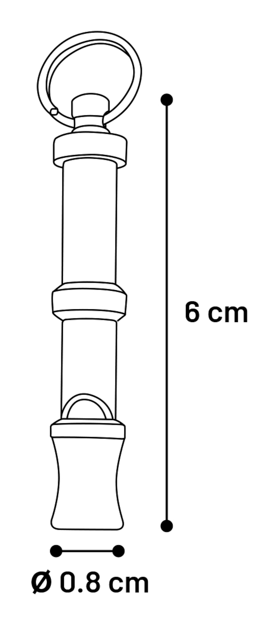 Flamingo Dog whistle Freki Silver