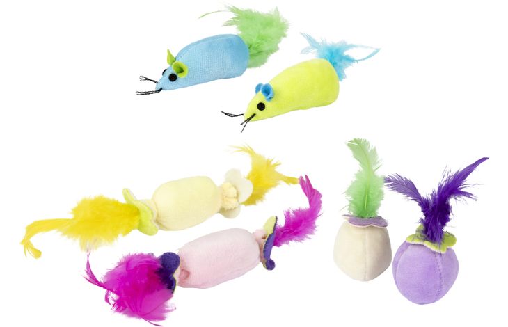 Flamingo Toy Kitten Kidz Ball & Roll & Mouse Multiple colours