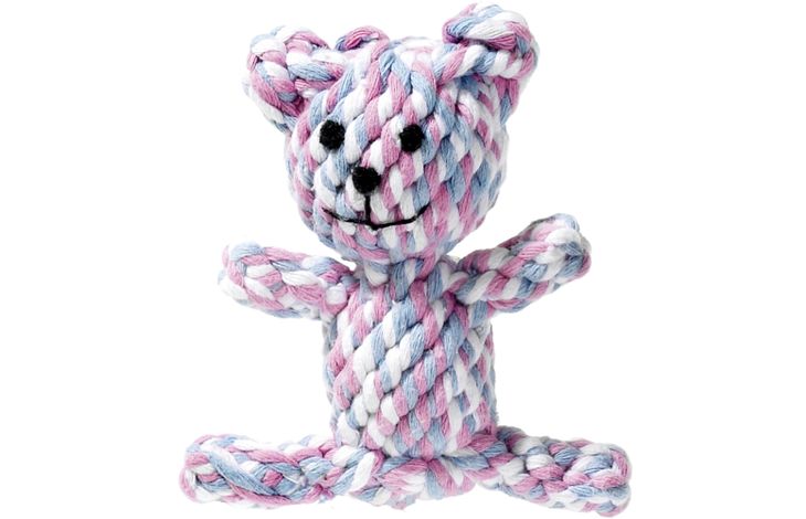 Flamingo Spielzeug John Bär mit Seil Mehrere Farben