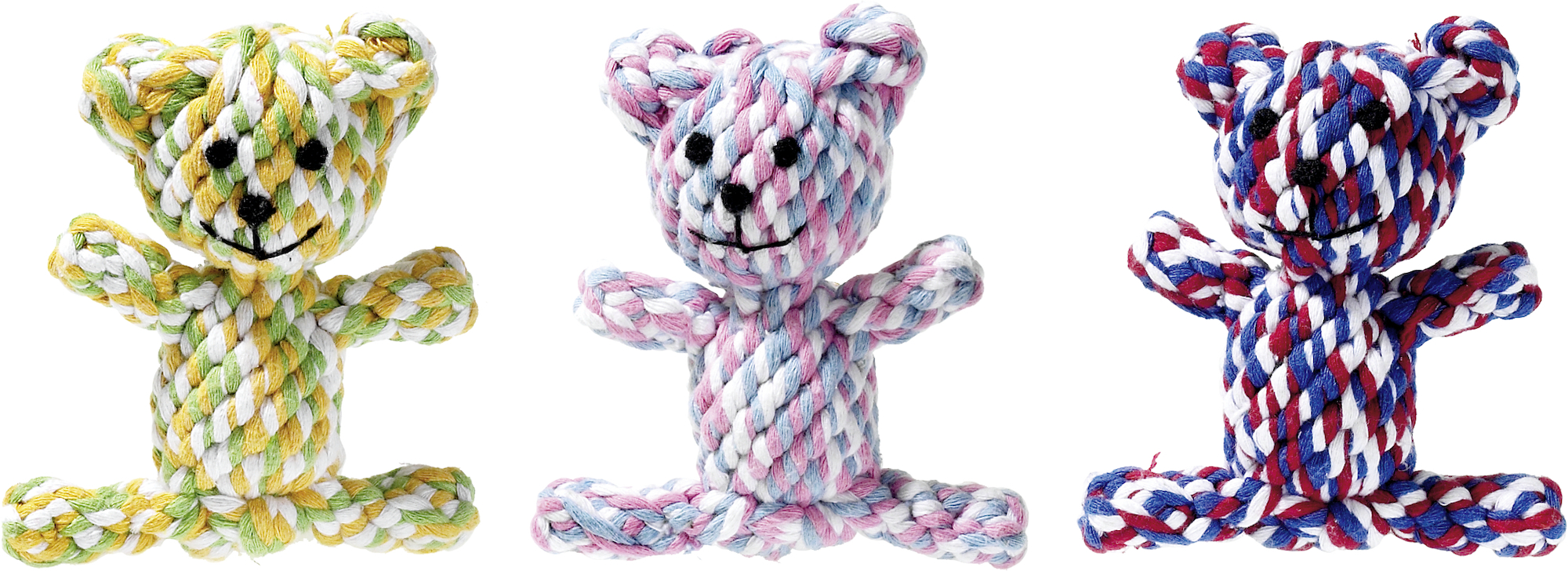 Flamingo Spielzeug John Bär mit Seil Mehrere Farben