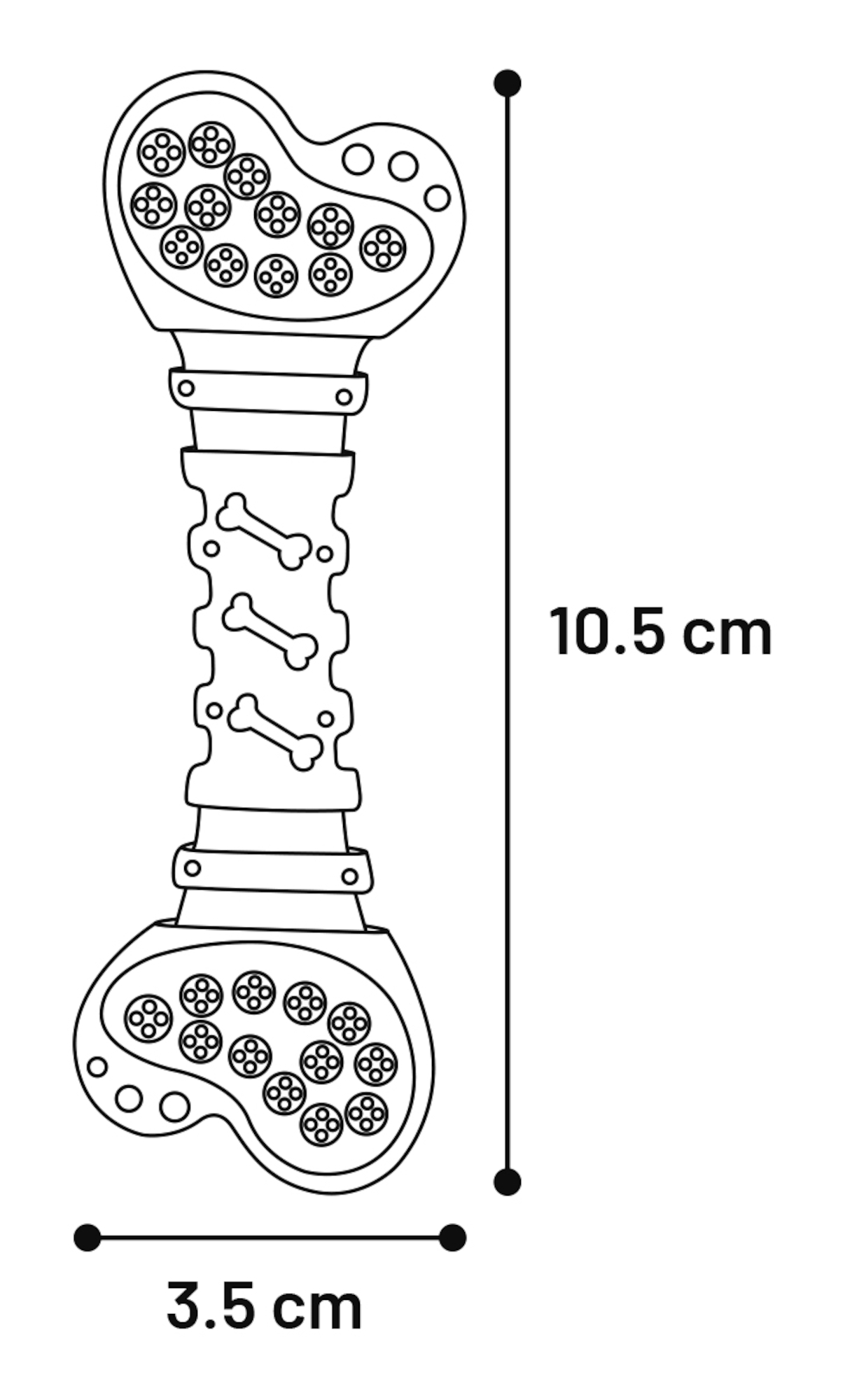 Flamingo Toy Puppy Ruffus Bone Multiple colours