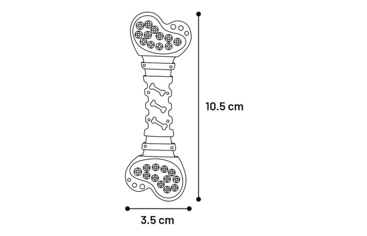 Flamingo Toy Puppy Ruffus Bone Multiple colours