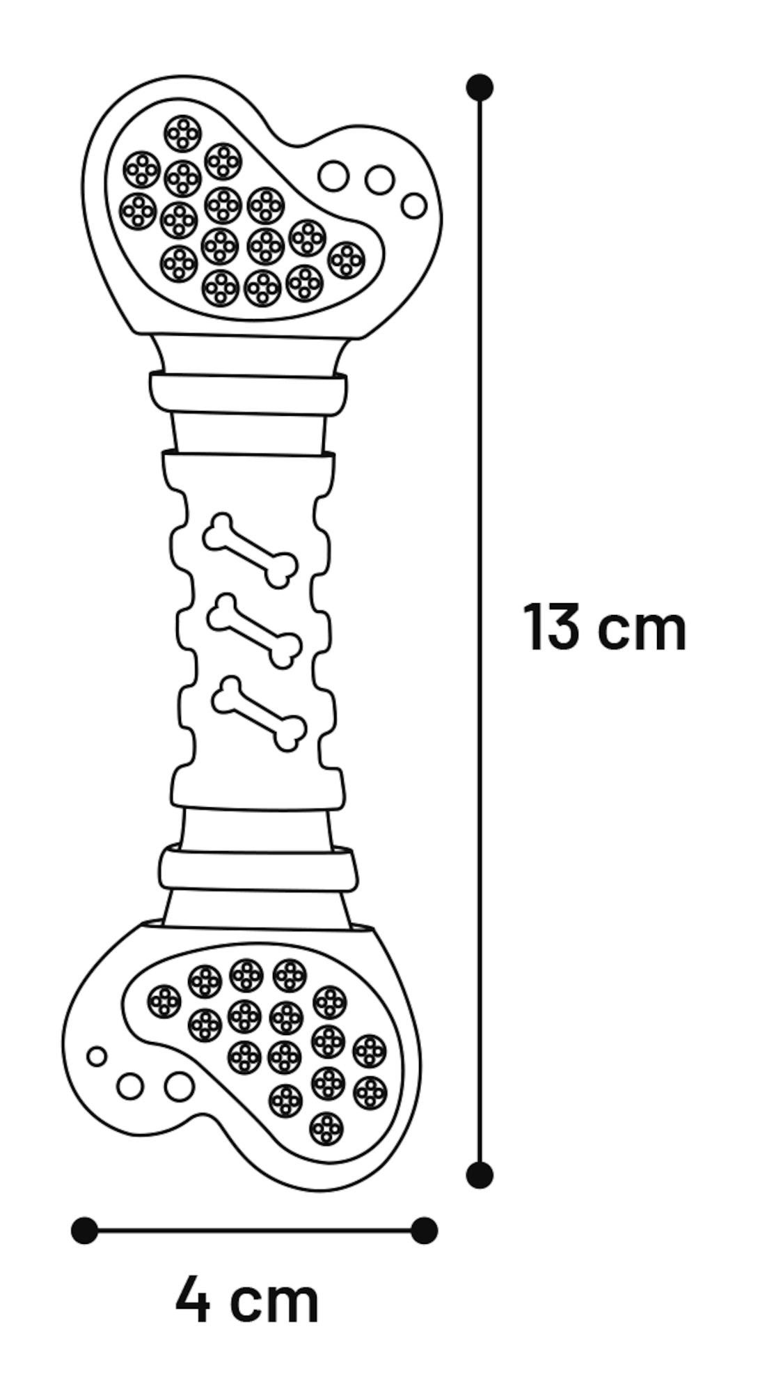 Flamingo Toy Puppy Ruffus Bone Multiple colours