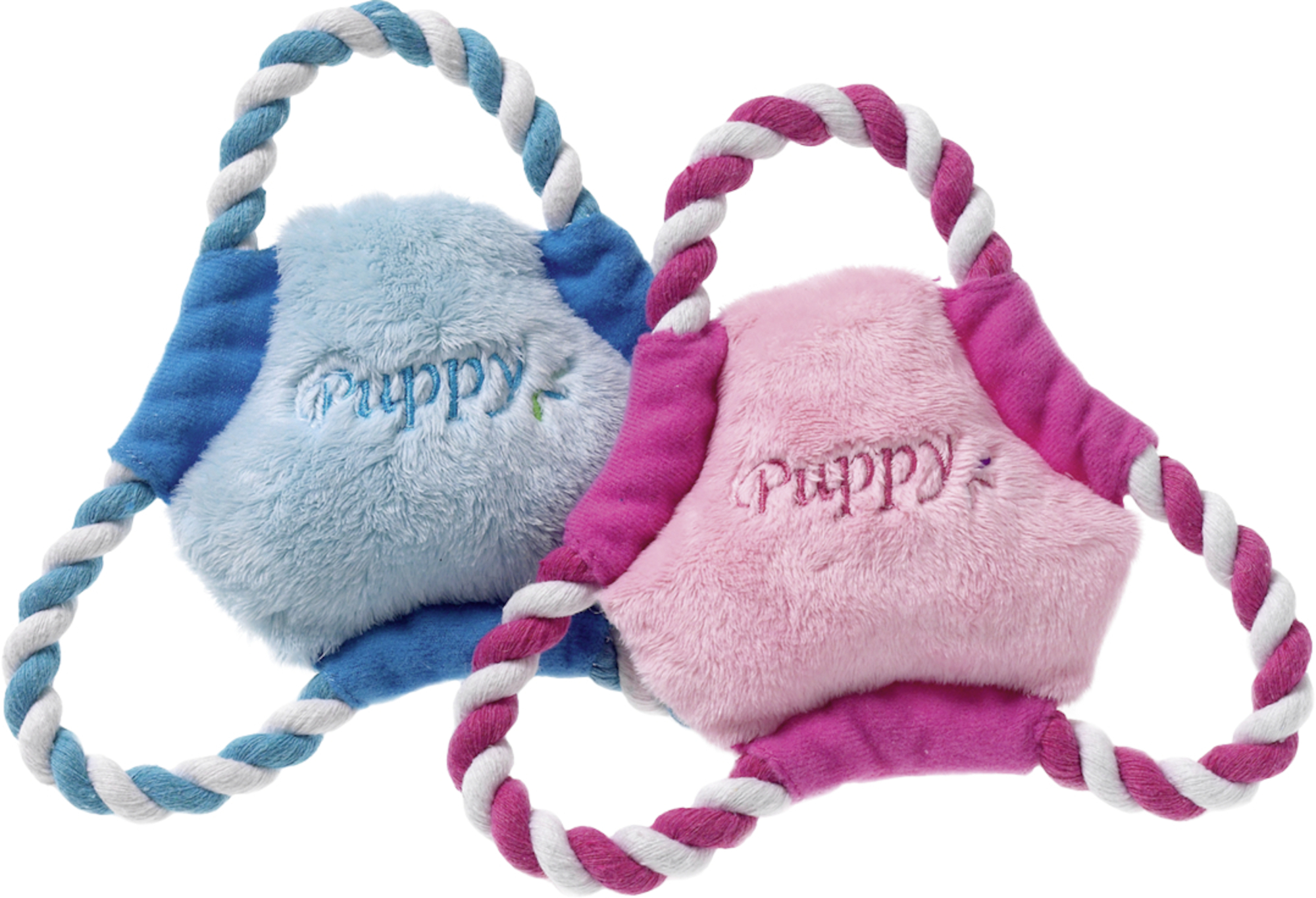 Flamingo Speelgoed Puppy Boban Frisbee voor puppy's met touw Meerdere kleuren