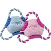 Flamingo Speelgoed Puppy Boban Frisbee voor puppy's met touw Meerdere kleuren