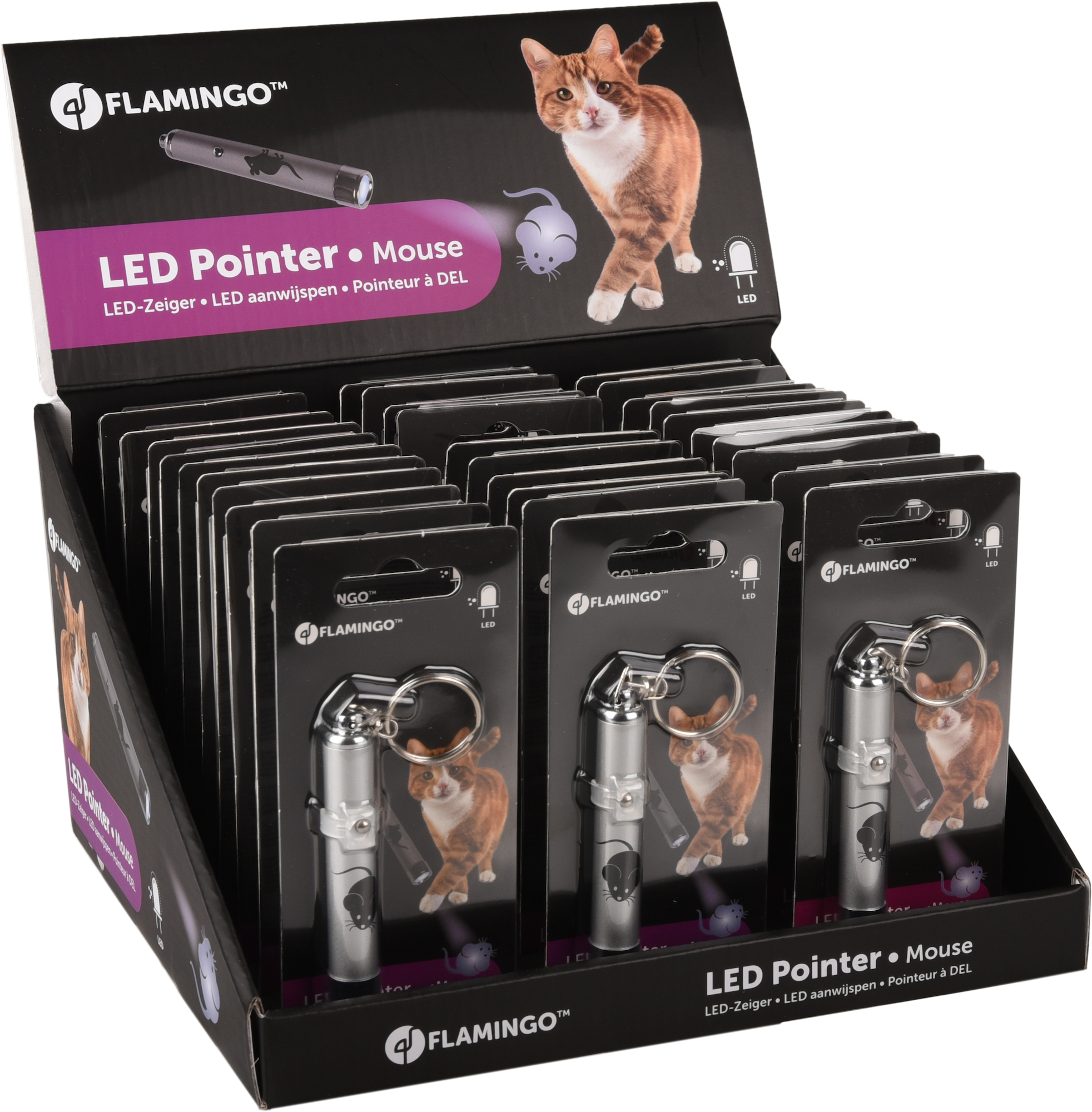 Flamingo Electronic toy Laser Carla  Grey