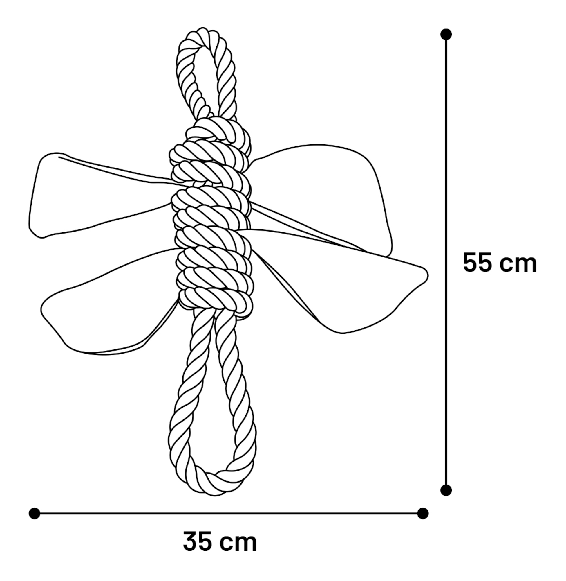 Flamingo Juguete Mason Mariposa con cuerda Beige