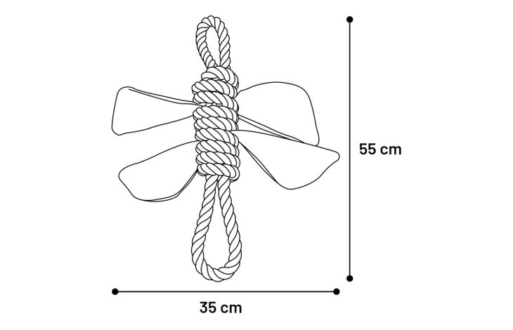 Flamingo Juguete Mason Mariposa con cuerda Beige